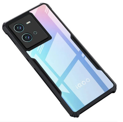 Picture of For Vivo IQOO Neo 6 Back Cover | Crystal Clear Transparent Back | Ultra Hyrbid | Full Camera Protection | Raised Edge | Bumper For Vivo IQOO Neo 6 Phone Cases