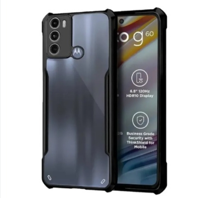 Picture of For Motorola Moto G40 / Moto G60 NEW Shockproof TPU Bumper Hard Clear Acrylic Mobile Phone Case For Motorola Moto G60 Back Cover
