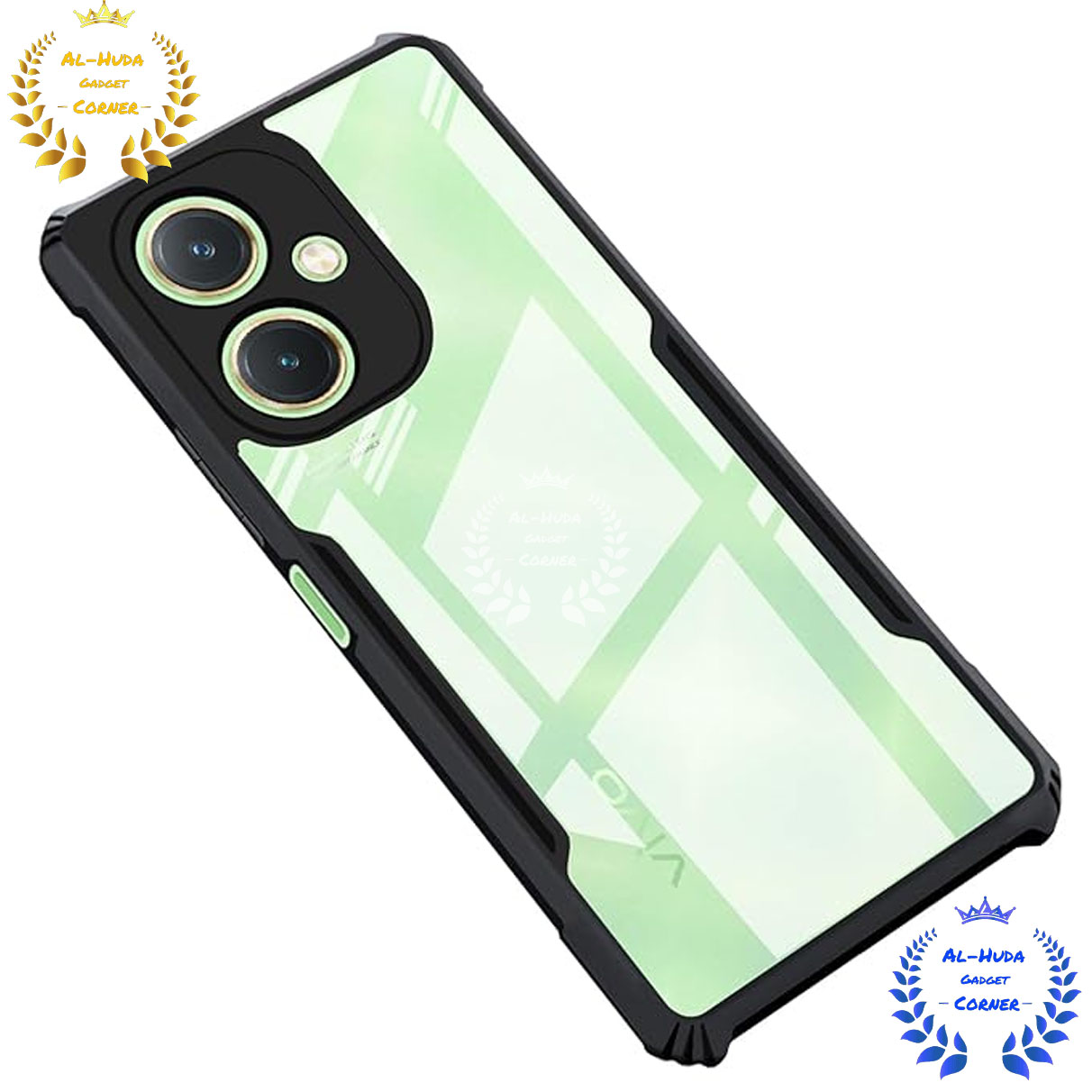 Picture of Shockproof & Transparent Crystal Clear Back Cover Case / Matte Protective Lens Flexible Back Cover for Vivo Y27 4G | Slim Silicone Cover with Soft Lining Shockproof Full Body Bumper Case