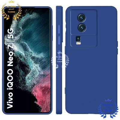 Picture of Shockproof & Transparent Crystal Clear Back Cover Case / Matte Protective Lens Flexible Back Cover for Vivo iQOO Neo 7 5G / iQOO Neo 7 Pro | Slim Silicone Cover with Soft Lining Shockproof Full Body Bumper Case