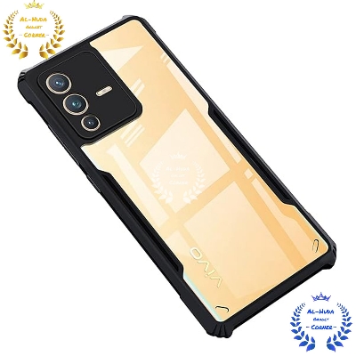 Picture of Shockproof & Transparent Crystal Clear Back Cover Case / Matte Protective Lens Flexible Back Cover for Vivo V23 Pro 5G / Vivo S12 Pro 5G | Slim Silicone Cover with Soft Lining Shockproof Full Body Bumper Case