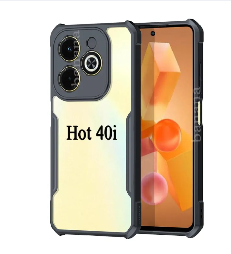 Picture of For infinix Hot 40i Shockproof Phone Case hot 40 i Phone Casing TPU Soft Anti-fall Back Cover