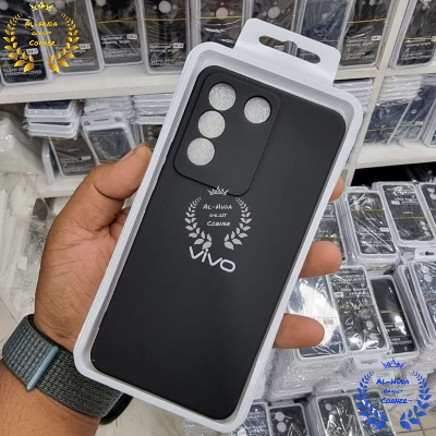 Picture of Shockproof & Transparent Crystal Clear Back Cover Case / Matte Protective Lens Flexible Back Cover for VIVO V27E 5G | Slim Silicone Cover with Soft Lining Shockproof Full Body Bumper Case