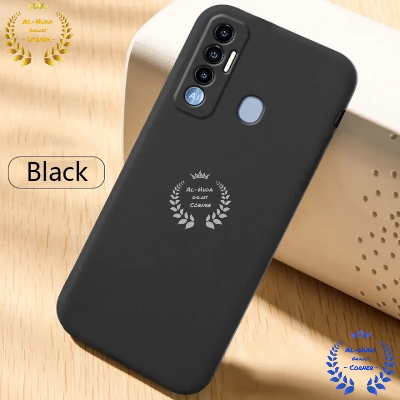 Picture of Shockproof & Transparent Crystal Clear Back Cover Case / Matte Protective Lens Flexible Back Cover for Tecno Spark 7 Pro | Slim Silicone Cover with Soft Lining Shockproof Full Body Bumper Case