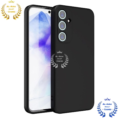 Picture of Shockproof & Transparent Crystal Clear Back Cover Case / Matte Protective Lens Flexible Back Cover for Samsung Galaxy A55 5G | Slim Silicone Cover with Soft Lining Shockproof Full Body Bumper Case