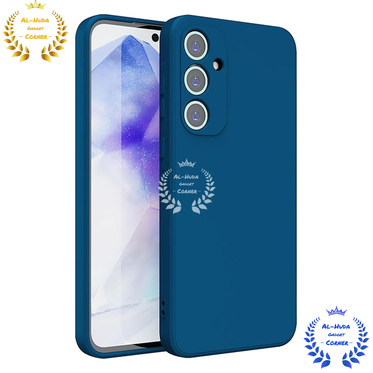 Picture of Shockproof & Transparent Crystal Clear Back Cover Case / Matte Protective Lens Flexible Back Cover for Samsung Galaxy A55 5G | Slim Silicone Cover with Soft Lining Shockproof Full Body Bumper Case