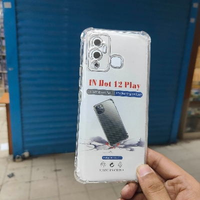 Picture of Infinix Hot 12 Play Clear Cover Soft Thin Anti-Scratches Crystal Case(Transparent)