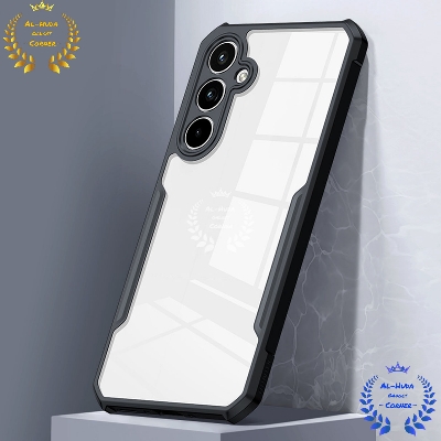 Picture of Shockproof & Transparent Crystal Clear Back Cover Case / Matte Protective Lens Flexible Back Cover for Samsung Galaxy A55 5G | Slim Silicone Cover with Soft Lining Shockproof Full Body Bumper Case