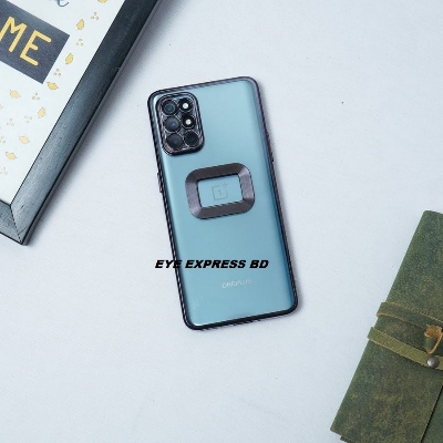 Picture of For OnePlus 8T / OnePlus 9R Logo View with Camera Lens Protector Soft Slim CD Back Cover