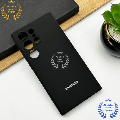 Picture of Shockproof & Transparent Crystal Clear Back Cover Case / Matte Protective Lens Flexible Back Cover for Samsung Galaxy S24 Ultra 5G | Slim Silicone Cover with Soft Lining Shockproof Full Body Bumper Case