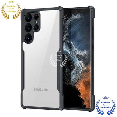 Picture of Shockproof & Transparent Crystal Clear Back Cover Case / Matte Protective Lens Flexible Back Cover for Samsung Galaxy S24 Ultra 5G | Slim Silicone Cover with Soft Lining Shockproof Full Body Bumper Case