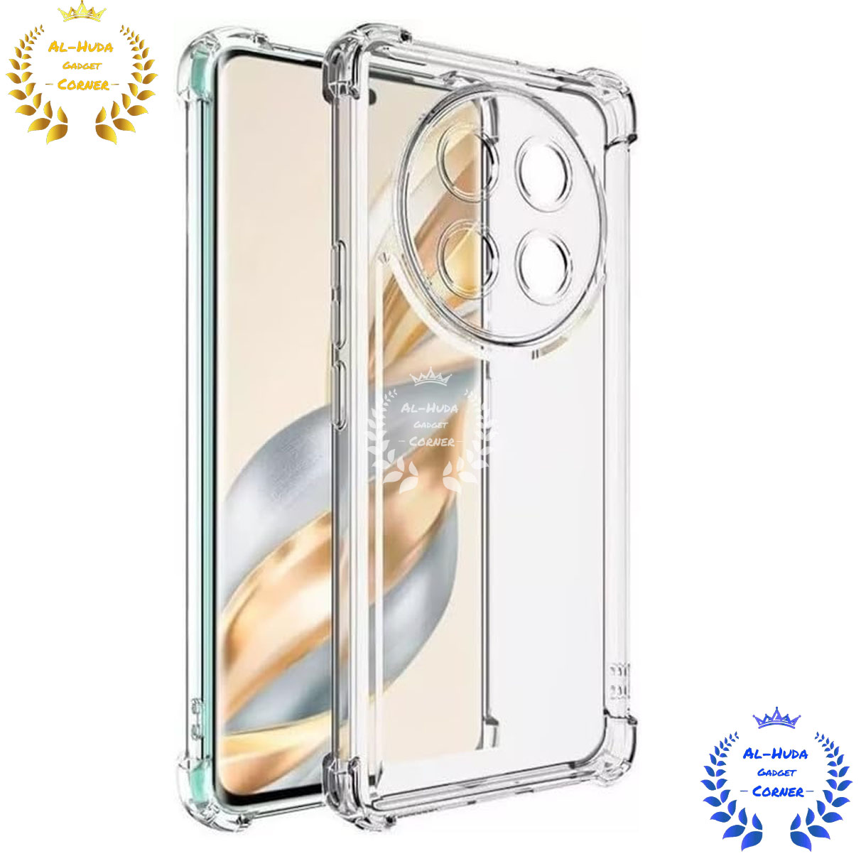 Picture of Shockproof & Transparent Crystal Clear Back Cover Case / Matte Protective Lens Flexible Back Cover for Honor X9c 5G | Slim Silicone Cover with Soft Lining Shockproof Full Body Bumper Case
