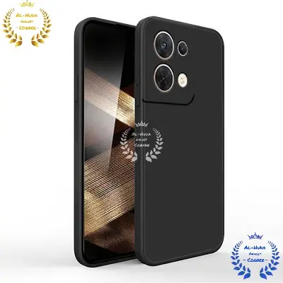 Picture of Shockproof & Transparent Crystal Clear Back Cover Case / Matte Protective Lens Flexible Back Cover for Xiaomi Redmi Note 13 4G | Slim Silicone Cover with Soft Lining Shockproof Full Body Bumper Case