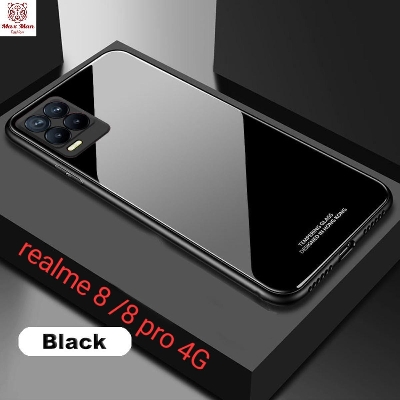 Picture of For Realme 8 /8 pro Hard Case Tempered Glass TPU Mirror Hybrid Shockproof Full Body Protective Cover