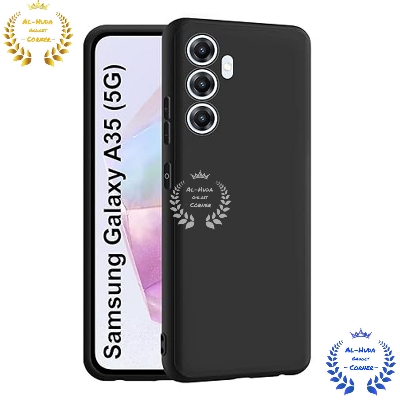 Picture of Shockproof & Transparent Crystal Clear Back Cover Case / Matte Protective Lens Flexible Back Cover for Samsung Galaxy A35 5G | Slim Silicone Cover with Soft Lining Shockproof Full Body Bumper Case