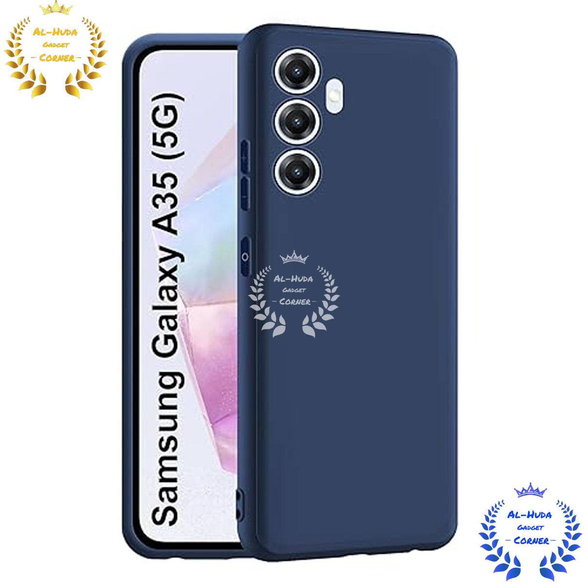 Picture of Shockproof & Transparent Crystal Clear Back Cover Case / Matte Protective Lens Flexible Back Cover for Samsung Galaxy A35 5G | Slim Silicone Cover with Soft Lining Shockproof Full Body Bumper Case