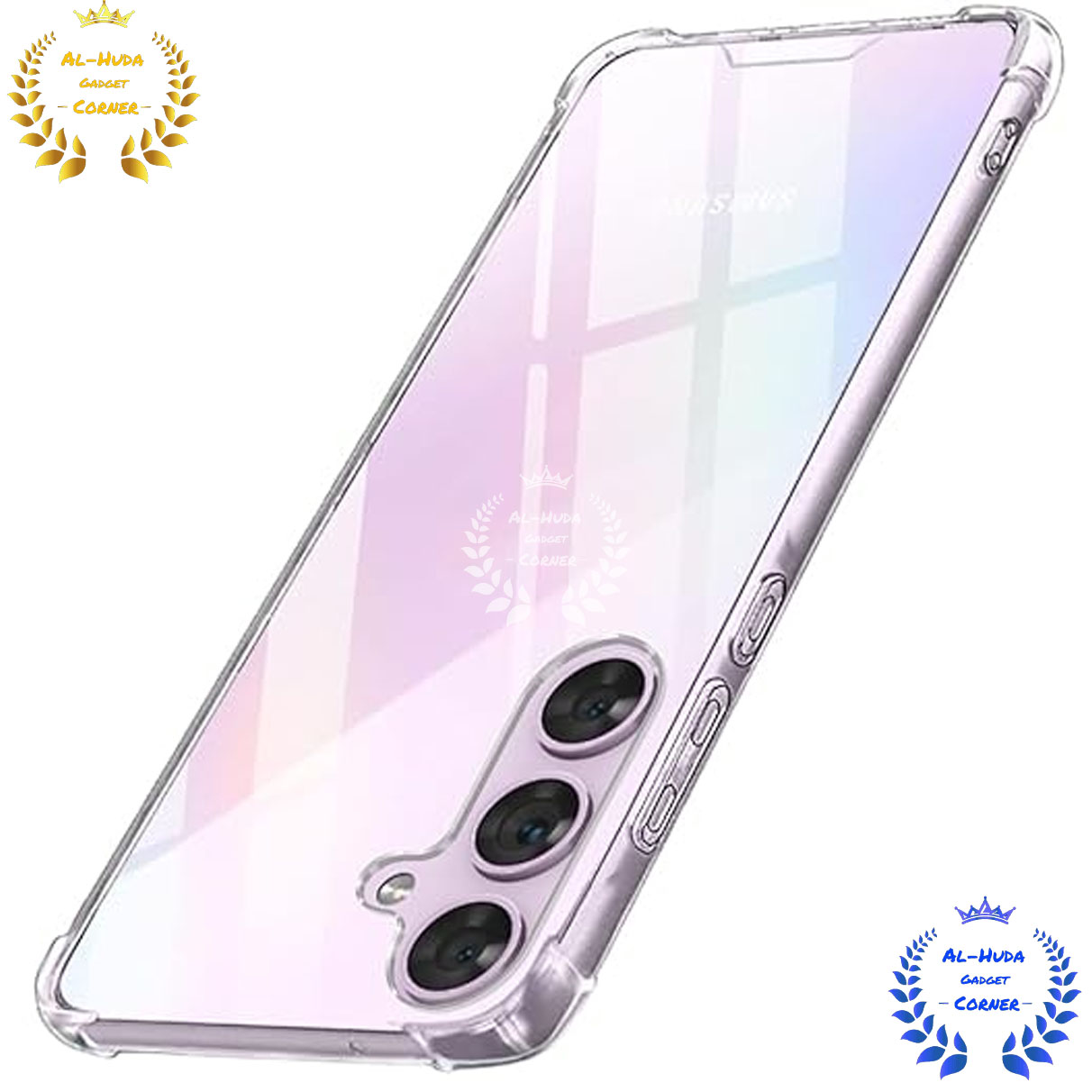 Picture of Shockproof & Transparent Crystal Clear Back Cover Case / Matte Protective Lens Flexible Back Cover for Samsung Galaxy A35 5G | Slim Silicone Cover with Soft Lining Shockproof Full Body Bumper Case