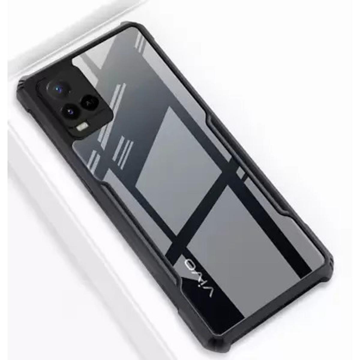 Picture of for Vivo Y21, Vivo Y21 2021, Vivo Y33s (Black, Transparent, Camera Bump Protector)