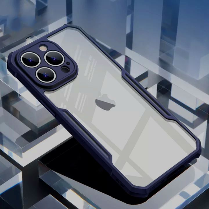 Picture of For iPhone 12 Pro  Cushion Back Clear Hard Cover Casing