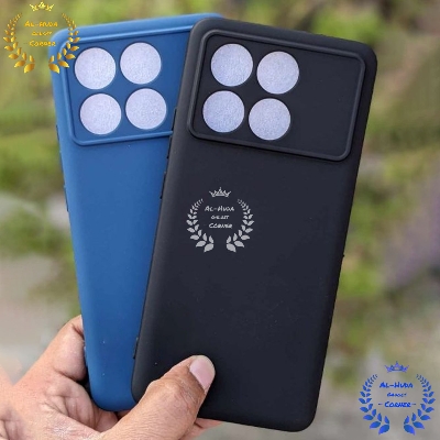 Picture of Shockproof & Transparent Crystal Clear Back Cover Case / Matte Protective Lens Flexible Back Cover for  Xiaomi Poco X6 Pro | Slim Silicone Cover with Soft Lining Shockproof Full Body Bumper Case