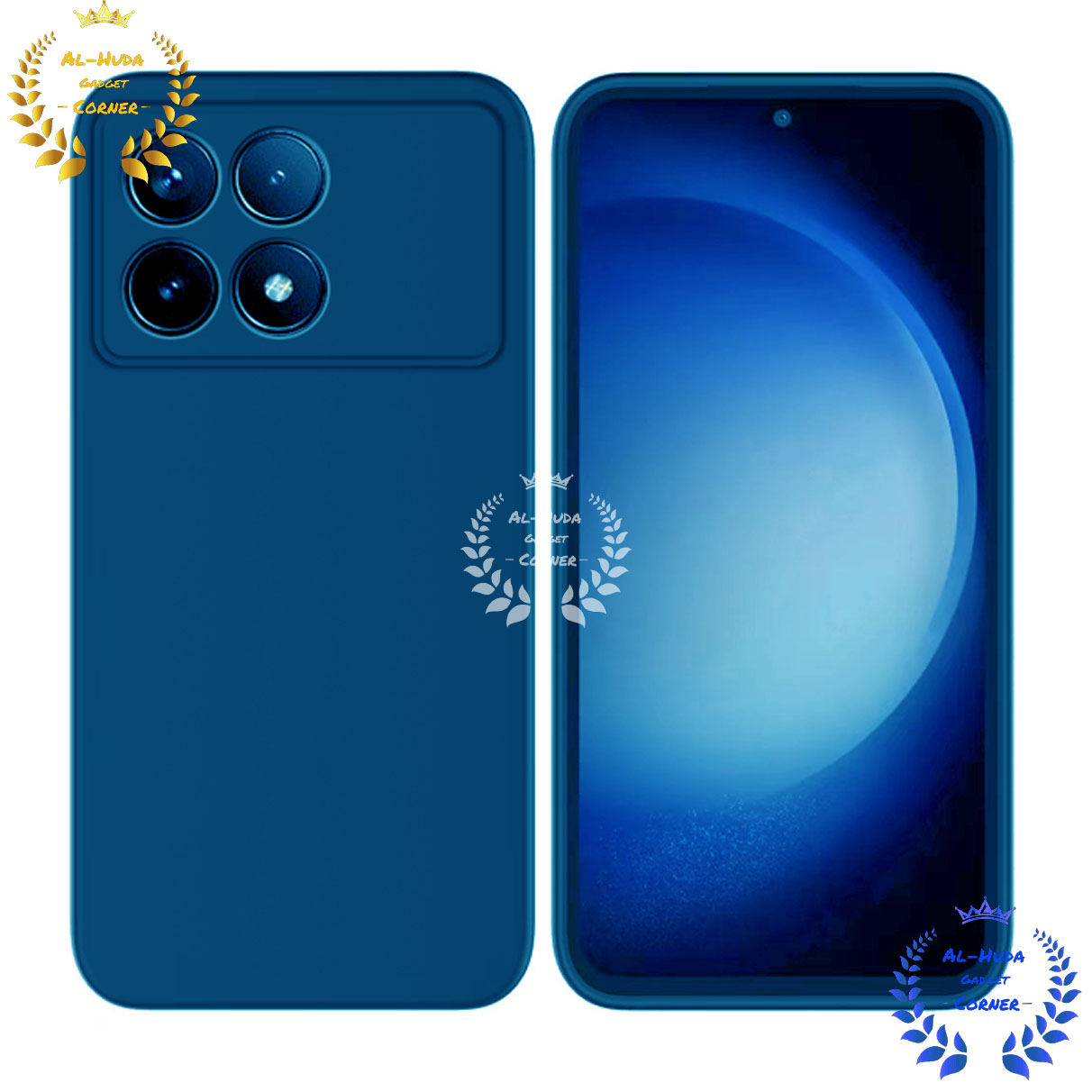 Picture of Shockproof & Transparent Crystal Clear Back Cover Case / Matte Protective Lens Flexible Back Cover for  Xiaomi Poco X6 Pro | Slim Silicone Cover with Soft Lining Shockproof Full Body Bumper Case