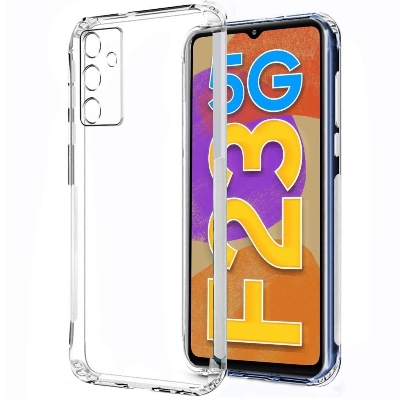 Picture of For samsung galaxy f13 F23 M23 Fashionury Transparent Back Case Cover (Soft & Flexible & Camera Protection Back Case)