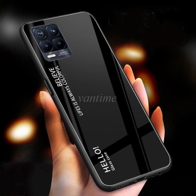 Picture of For Realme 8 /8 pro Hard Case Tempered Glass TPU Mirror Hybrid Shockproof Full Body Protective Cover