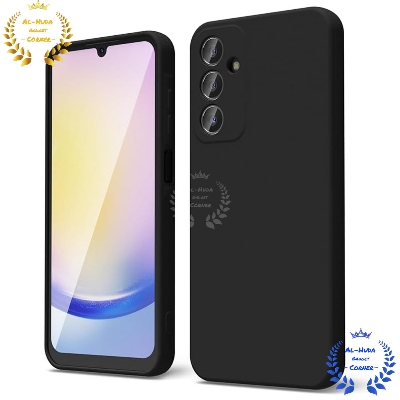 Picture of Shockproof & Transparent Crystal Clear Back Cover Case / Matte Protective Lens Flexible Back Cover for Samsung Galaxy A25 5G | Slim Silicone Cover with Soft Lining Shockproof Full Body Bumper Case