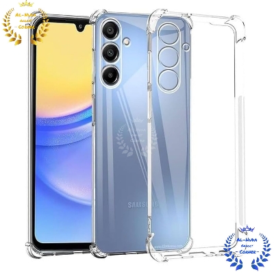 Picture of Shockproof & Transparent Crystal Clear Back Cover Case / Matte Protective Lens Flexible Back Cover for Samsung Galaxy A25 5G | Slim Silicone Cover with Soft Lining Shockproof Full Body Bumper Case