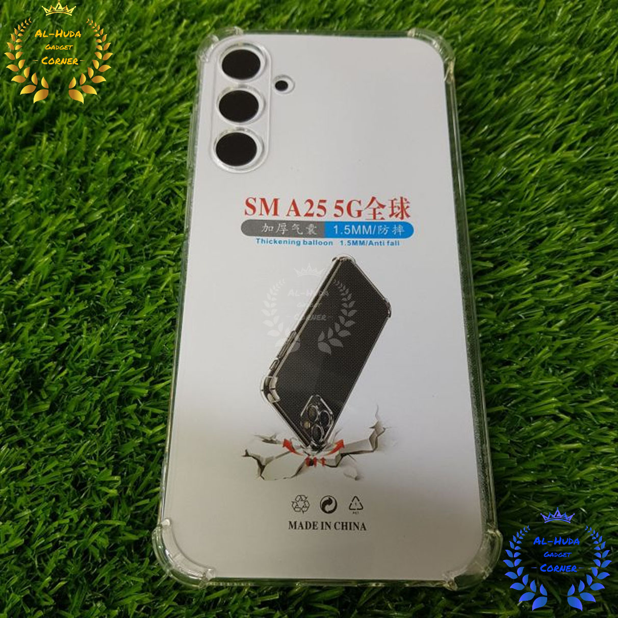 Picture of Shockproof & Transparent Crystal Clear Back Cover Case / Matte Protective Lens Flexible Back Cover for Samsung Galaxy A25 5G | Slim Silicone Cover with Soft Lining Shockproof Full Body Bumper Case