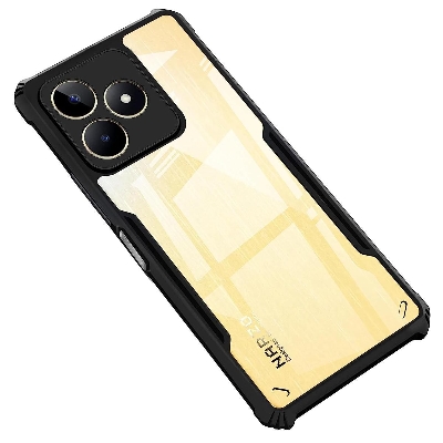 Picture of Realme c53/realme narzo n53 মোবাইল কভার এজ-রিইনফোর্সড শকপ্রুফ কুশন ব্যাক ক্লিয়ার হাইব্রিড স্বচ্ছ হার্ড কভার কেসিং