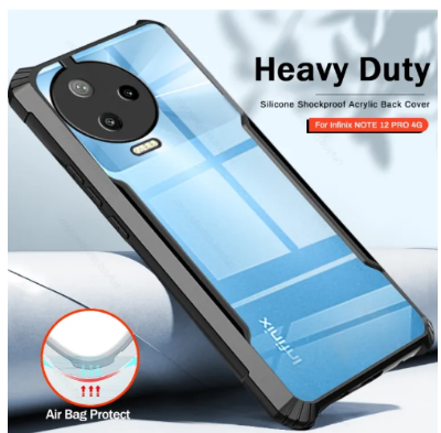 Picture of For Infinix Note 12 Pro 4G/ Note 12 2023 Shockproof TPU Bumper Clear Acrylic Mobile Phone Case For Infinix Note 12 Pro 4G/ Note 12 2023 Back Cover