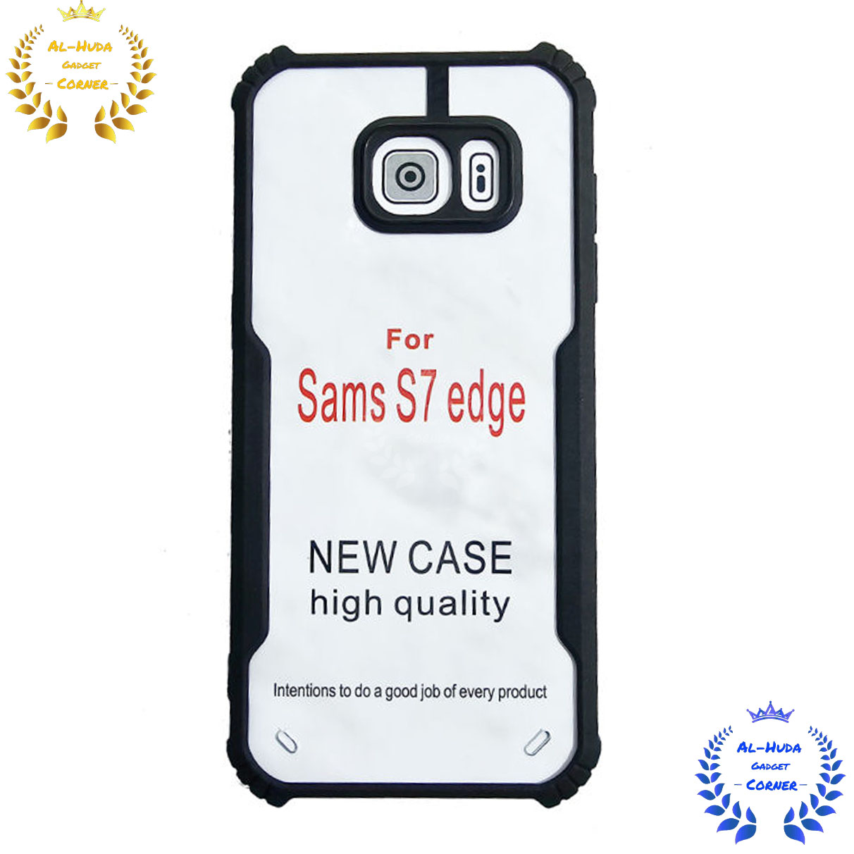 Picture of Shockproof & Transparent Crystal Clear Back Cover Case / Matte Protective Lens Flexible Back Cover for Samsung Galaxy S7 Edge | Slim Silicone Cover with Soft Lining Shockproof Full Body Bumper Case