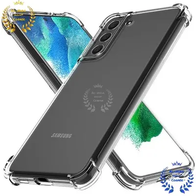 Picture of Shockproof & Transparent Crystal Clear Back Cover Case / Matte Protective Lens Flexible Back Cover for Samsung Galaxy S21 5G | Slim Silicone Cover with Soft Lining Shockproof Full Body Bumper Case