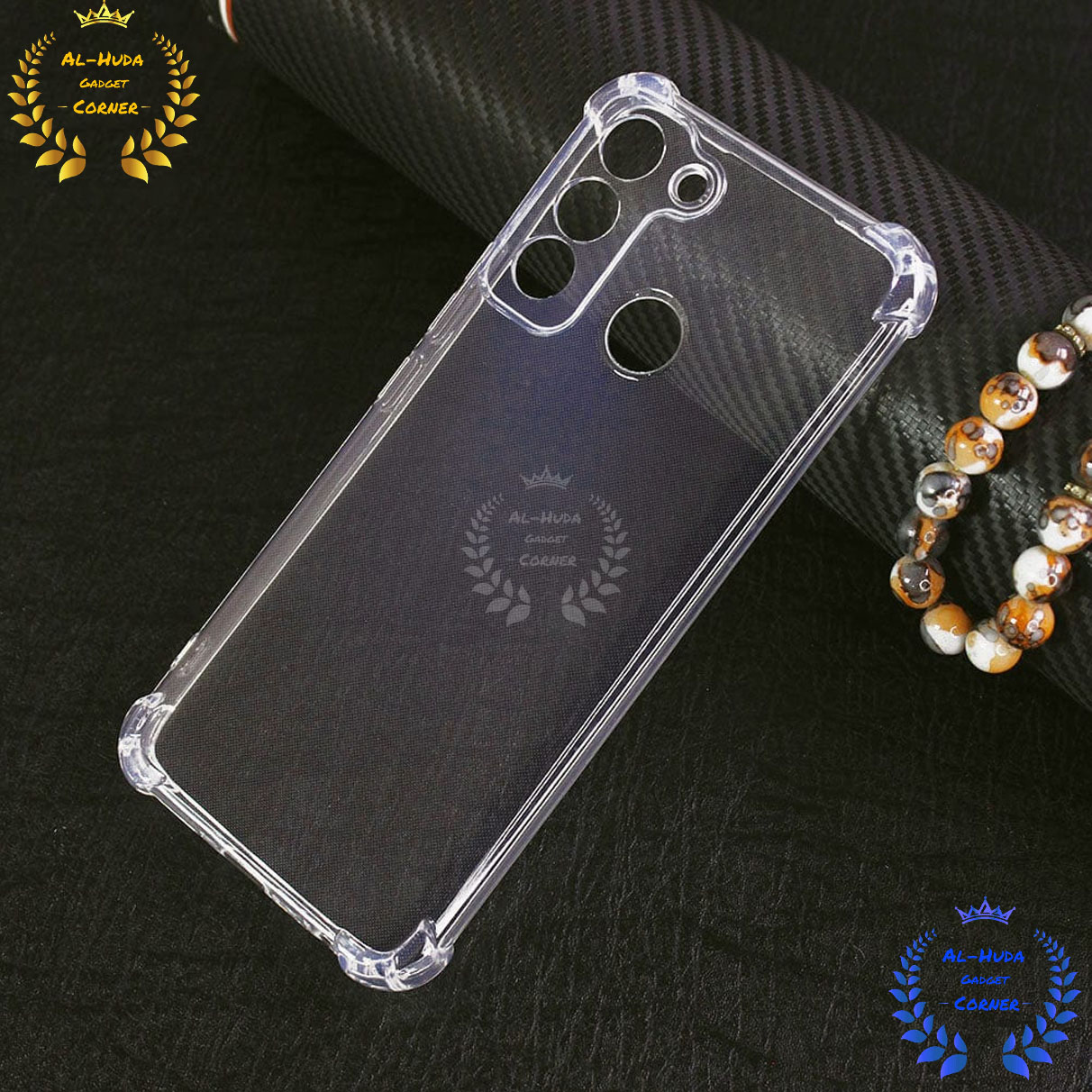 Picture of Shockproof & Transparent Crystal Clear Back Cover Case / Matte Protective Lens Flexible Back Cover for Tecno Pop 5 Lte / Tecno Pop 5 Pro | Slim Silicone Cover with Soft Lining Shockproof Full Body Bumper Case