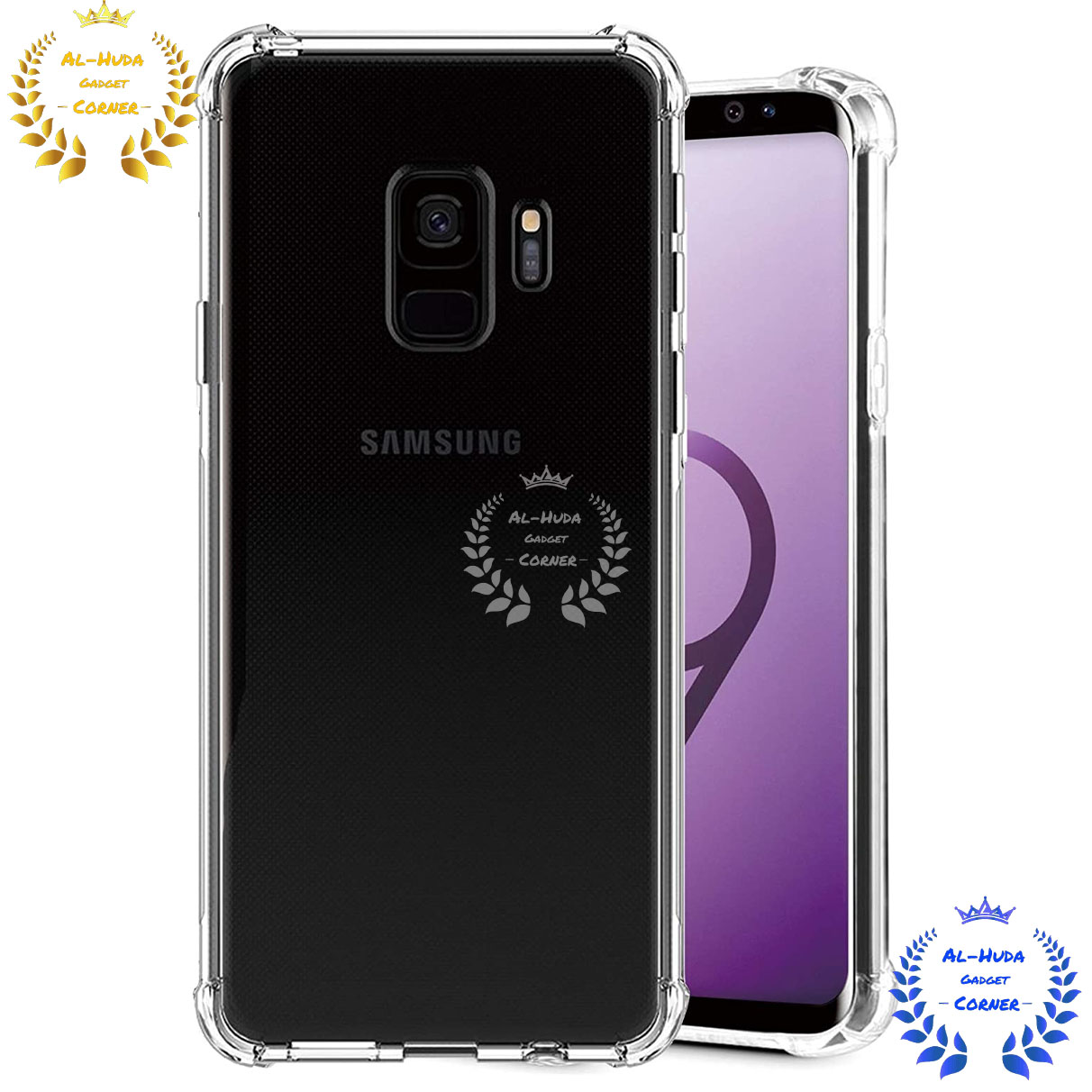 Picture of Shockproof & Transparent Crystal Clear Back Cover Case / Matte Protective Lens Flexible Back Cover for Samsung Galaxy S9 | Slim Silicone Cover with Soft Lining Shockproof Full Body Bumper Case