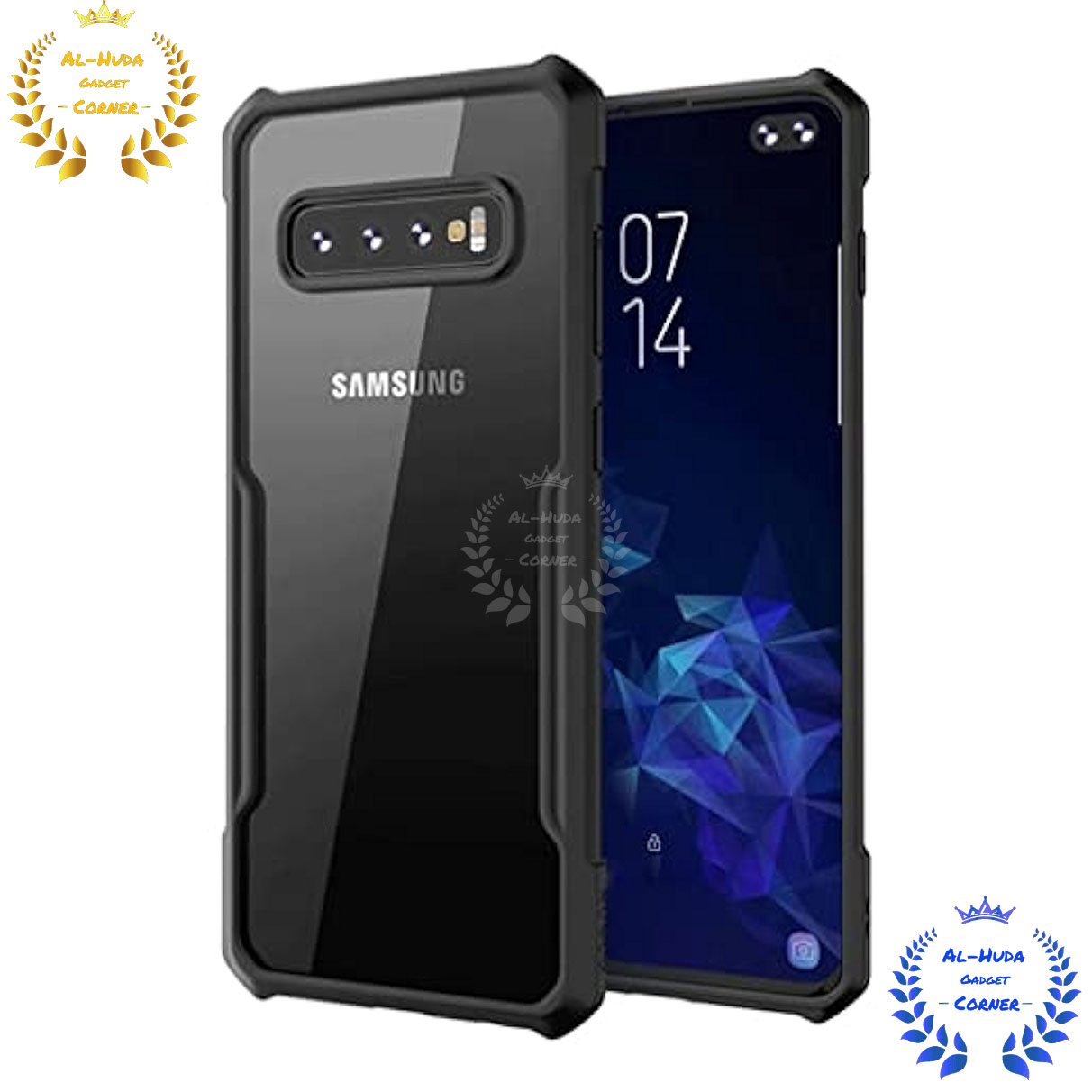 Picture of Shockproof & Transparent Crystal Clear Back Cover Case / Matte Protective Lens Flexible Back Cover for Samsung Galaxy S10 4g | Slim Silicone Cover with Soft Lining Shockproof Full Body Bumper Case