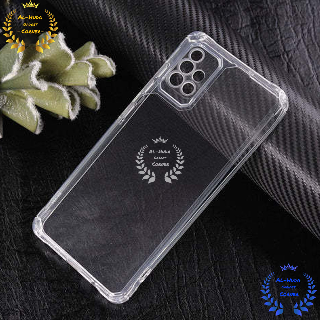 Picture of Shockproof & Transparent Crystal Clear Back Cover Case / Matte Protective Lens Flexible Back Cover for Samsung Galaxy A51 4G / Samsung Galaxy A51 5G | Slim Silicone Cover with Soft Lining Shockproof Full Body Bumper Case