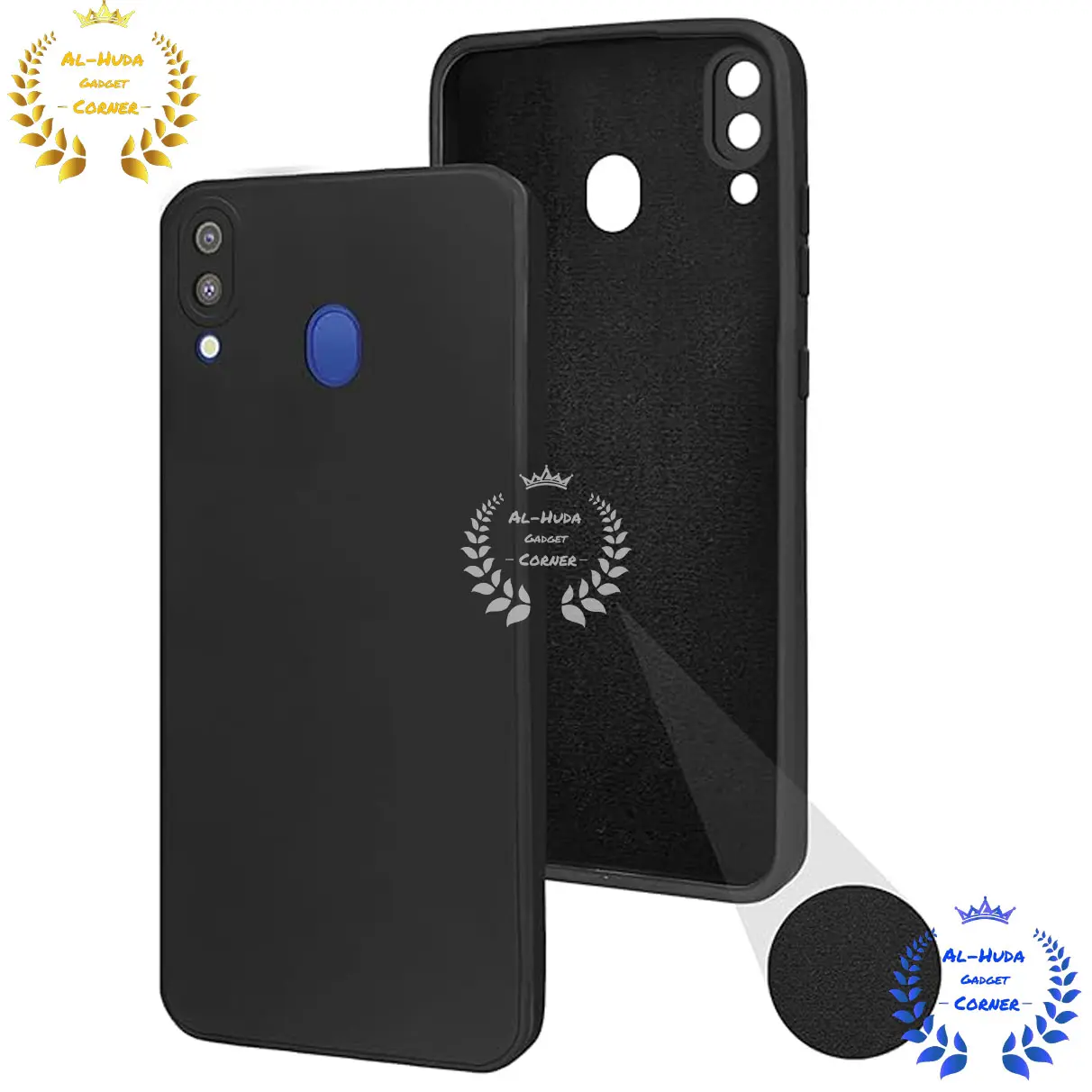 Picture of Shockproof & Transparent Crystal Clear Back Cover Case / Matte Protective Lens Flexible Back Cover for Samsung Galaxy M20 | Slim Silicone Cover with Soft Lining Shockproof Full Body Bumper Case