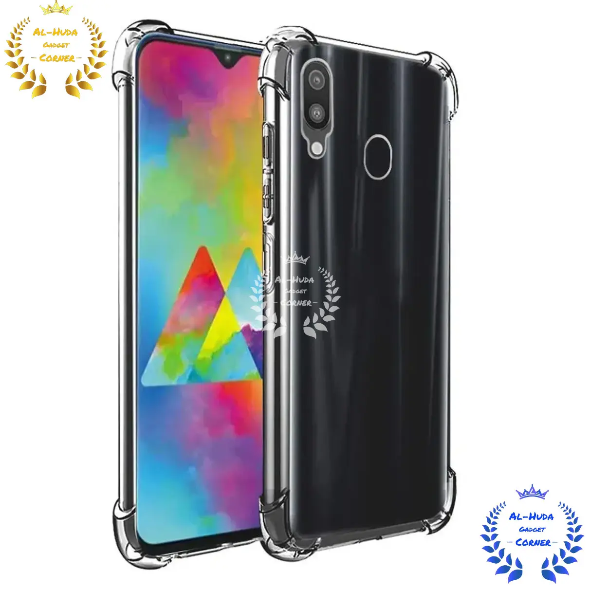 Picture of Shockproof & Transparent Crystal Clear Back Cover Case / Matte Protective Lens Flexible Back Cover for Samsung Galaxy M20 | Slim Silicone Cover with Soft Lining Shockproof Full Body Bumper Case