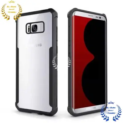 Picture of Shockproof & Transparent Crystal Clear Back Cover Case / Matte Protective Lens Flexible Back Cover for Samsung Galaxy S8 | Slim Silicone Cover with Soft Lining Shockproof Full Body Bumper Case