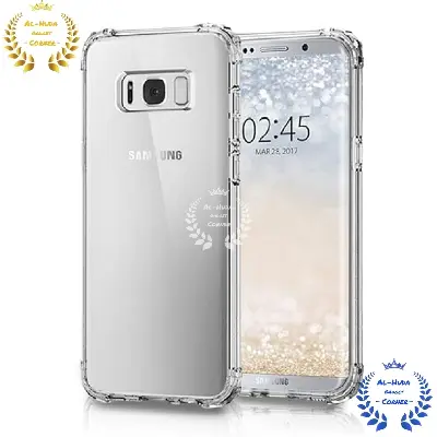 Picture of Shockproof & Transparent Crystal Clear Back Cover Case / Matte Protective Lens Flexible Back Cover for Samsung Galaxy S8 | Slim Silicone Cover with Soft Lining Shockproof Full Body Bumper Case
