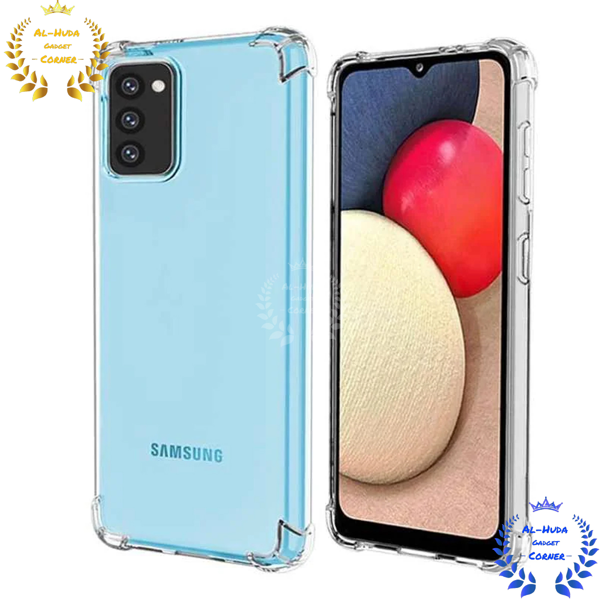 Picture of Shockproof & Transparent Crystal Clear Back Cover Case / Matte Protective Lens Flexible Back Cover for Samsung Galaxy A20s | Slim Silicone Cover with Soft Lining Shockproof Full Body Bumper Case