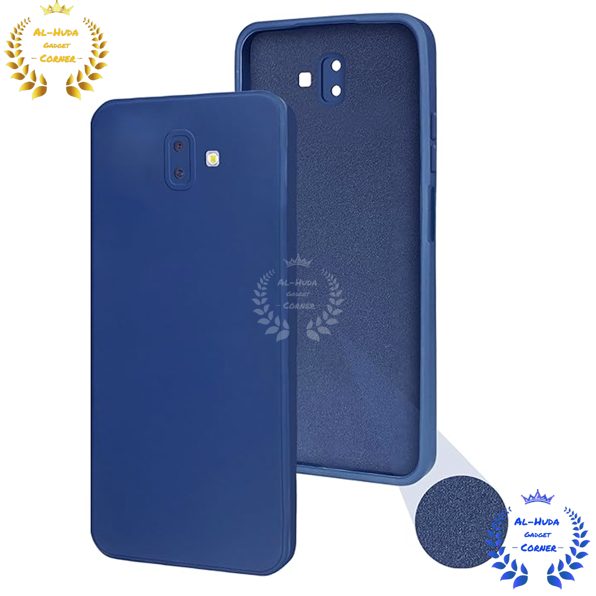 Picture of Shockproof & Transparent Crystal Clear Back Cover Case / Matte Protective Lens Flexible Back Cover for Samsung Galaxy J6 Plus 2018 / Samsung Galaxy J6+ | Slim Silicone Cover with Soft Lining Shockproof Full Body Bumper Case