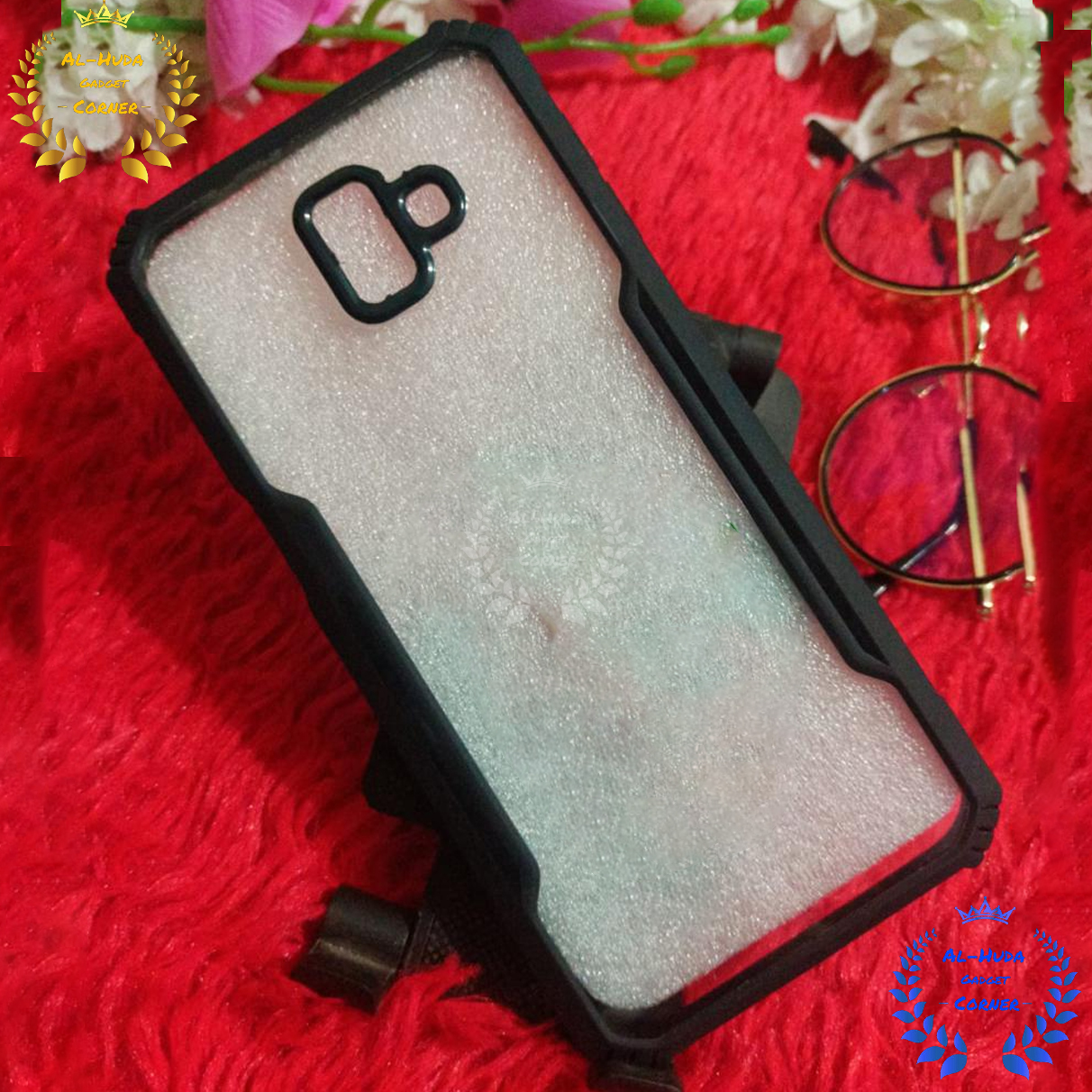 Picture of Shockproof & Transparent Crystal Clear Back Cover Case / Matte Protective Lens Flexible Back Cover for Samsung Galaxy J6 Plus 2018 / Samsung Galaxy J6+ | Slim Silicone Cover with Soft Lining Shockproof Full Body Bumper Case