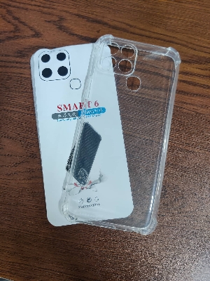 Picture of Infinix Smart 6 Soft Silicone Transparent Back Cover Full Protection Shock Proof/ Break Proof Smart 6 Phone Case