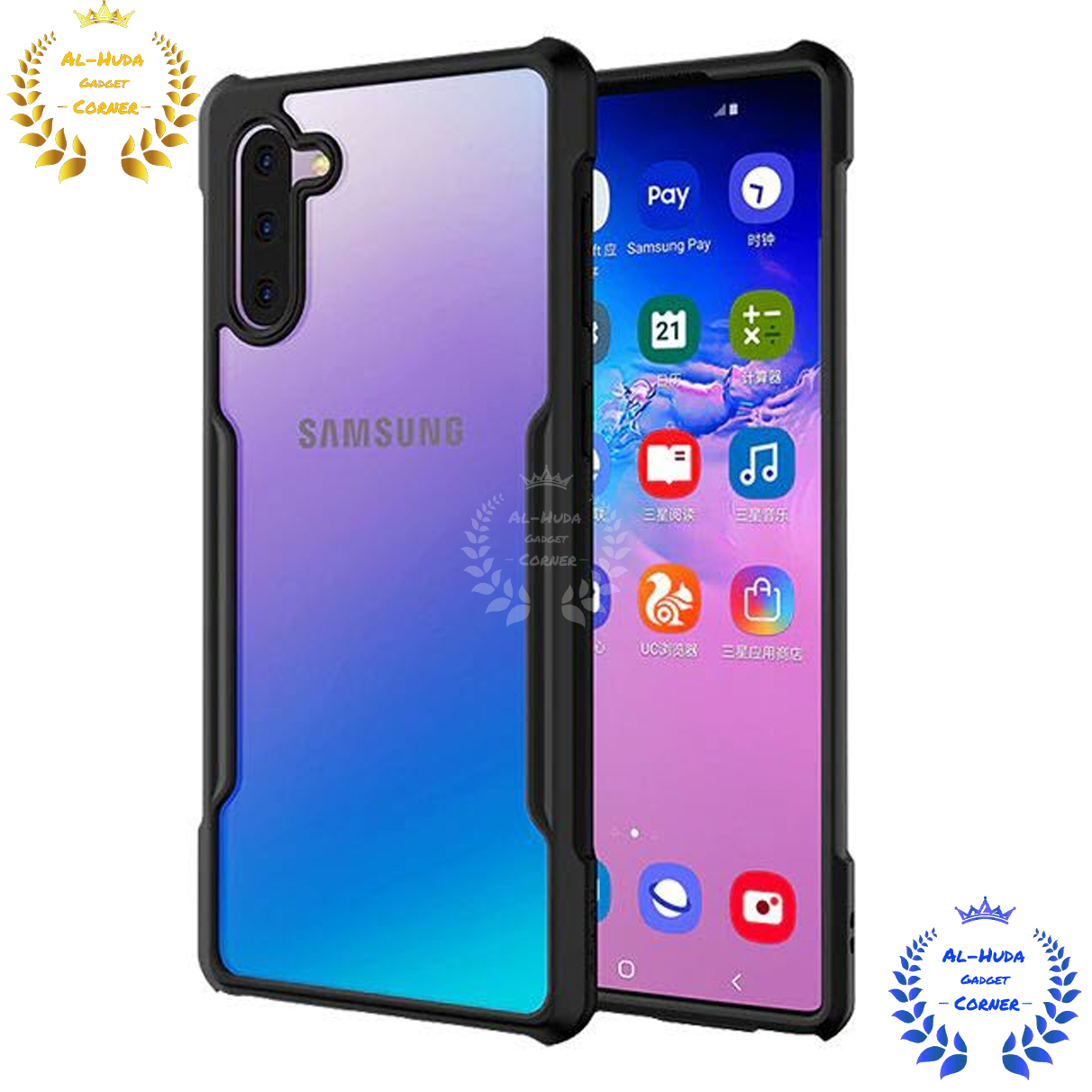 Picture of Shockproof & Transparent Crystal Clear Back Cover Case / Matte Protective Lens Flexible Back Cover for Samsung Galaxy Note 10 | Slim Silicone Cover with Soft Lining Shockproof Full Body Bumper Case