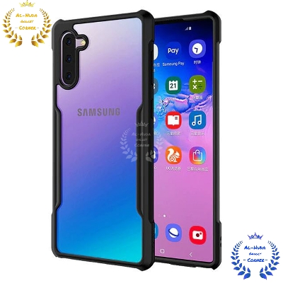Picture of Shockproof & Transparent Crystal Clear Back Cover Case / Matte Protective Lens Flexible Back Cover for Samsung Galaxy Note 10 | Slim Silicone Cover with Soft Lining Shockproof Full Body Bumper Case