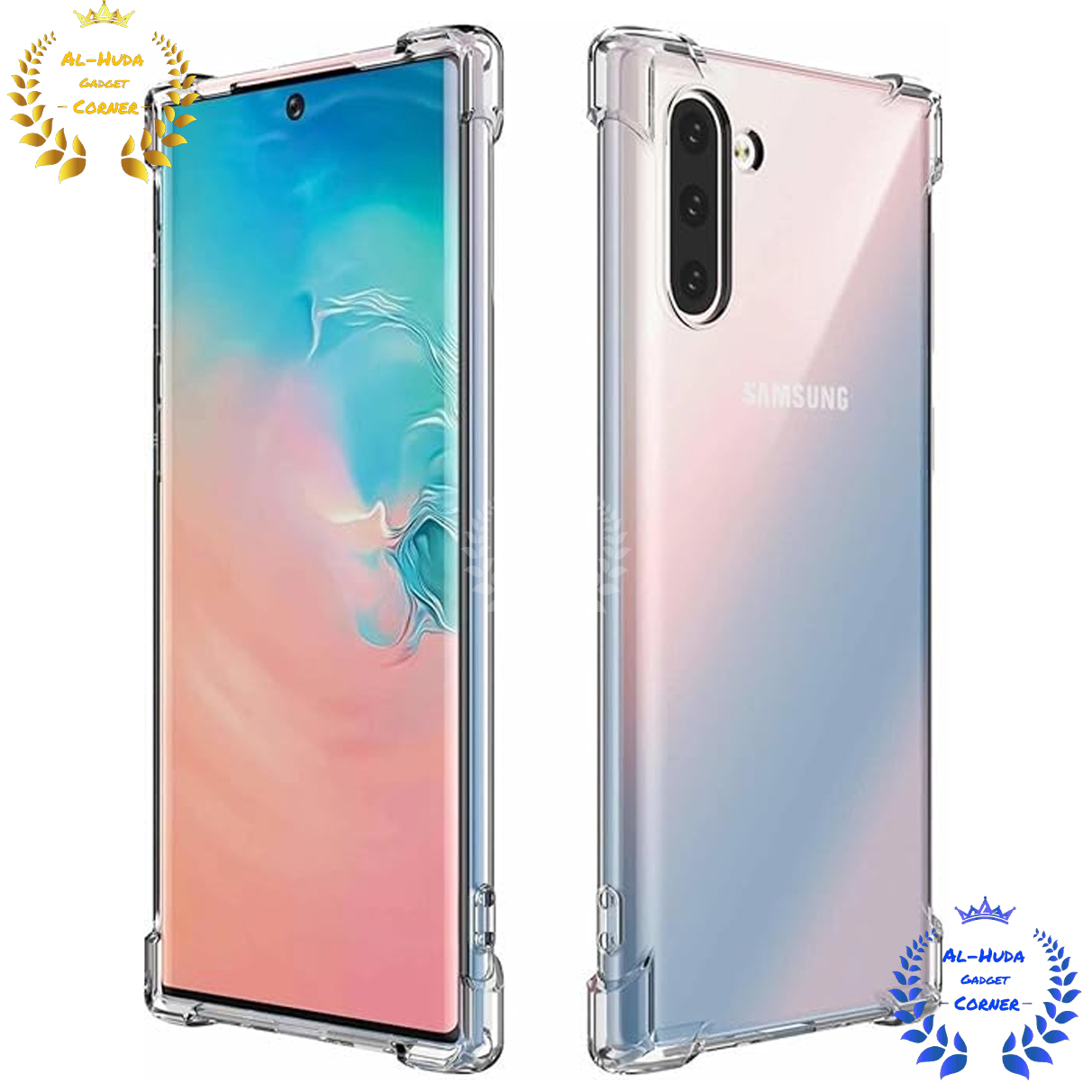 Picture of Shockproof & Transparent Crystal Clear Back Cover Case / Matte Protective Lens Flexible Back Cover for Samsung Galaxy Note 10 | Slim Silicone Cover with Soft Lining Shockproof Full Body Bumper Case