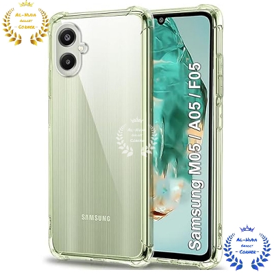 Picture of Shockproof & Transparent Crystal Clear Back Cover Case / Matte Protective Lens Flexible Back Cover for Samsung Galaxy A05 / Samsung Galaxy F05 / Samsung Galaxy M05 4G | Slim Silicone Cover with Soft Lining Shockproof Full Body Bumper Case